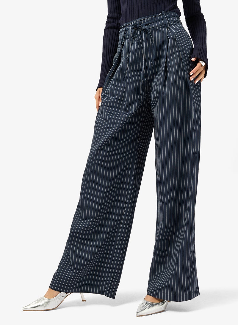 Ginger Pleat Detail Wide Fit Pants - Image 1